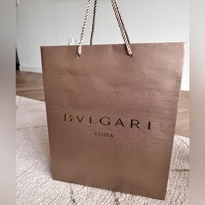 BVLGARI shopping bag.